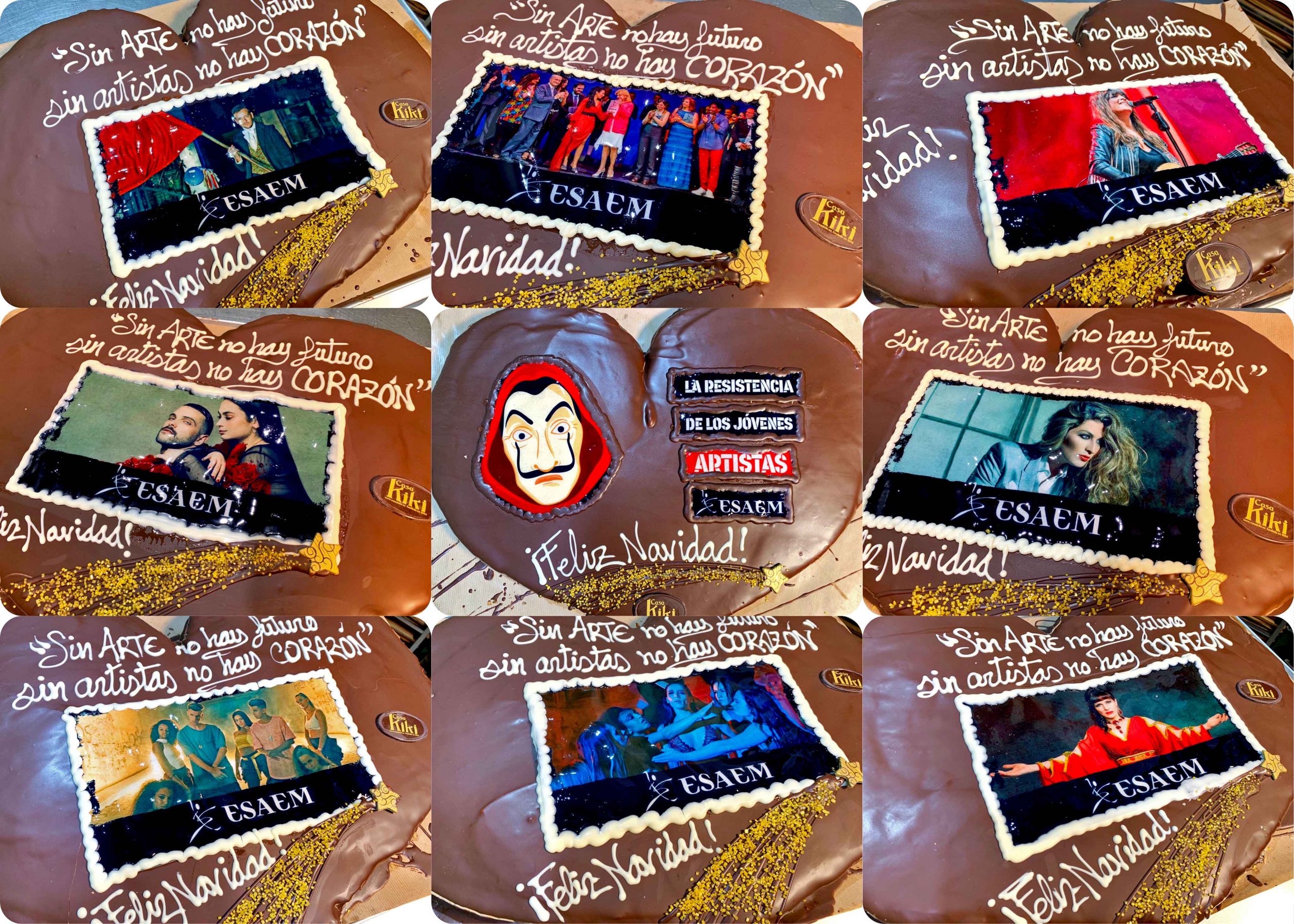 Palmeras de chocolate de ESAEM para diferentes artistas